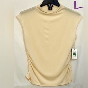 DKNY Cream Sleeveless Tank Top